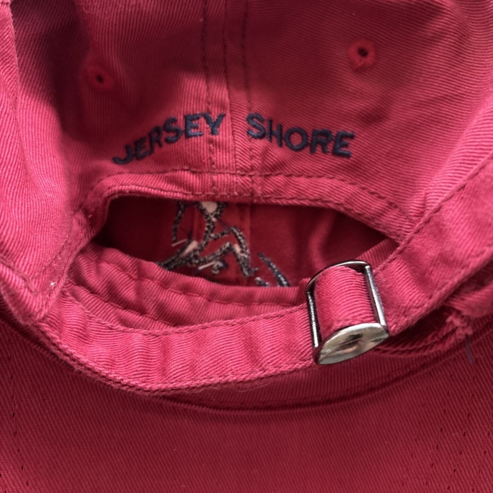Budweiser Jersey Shore Hat Cap Blood Red Slide Adjustment OSFA - Picture 2 of 4